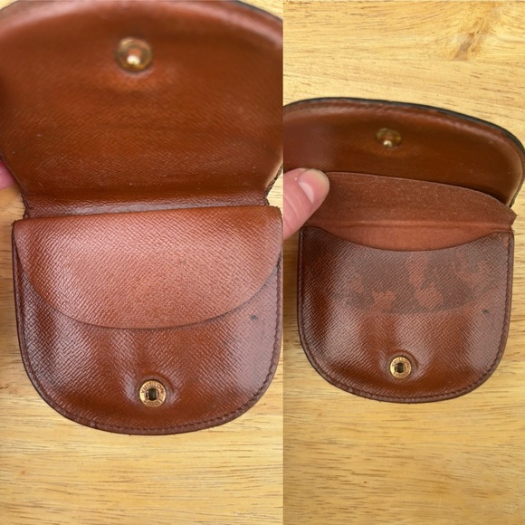 Louis Vuitton Brown Monogram Coin Pouch Change Purse Vintage - Picture 11 of 15